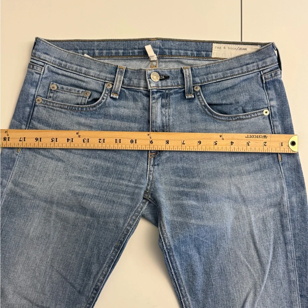 Y2K Rag & Bone/Jean Women's The Dre Low Rise Skinny Jeans Color Sunset Size 27 - Picture 10 of 13